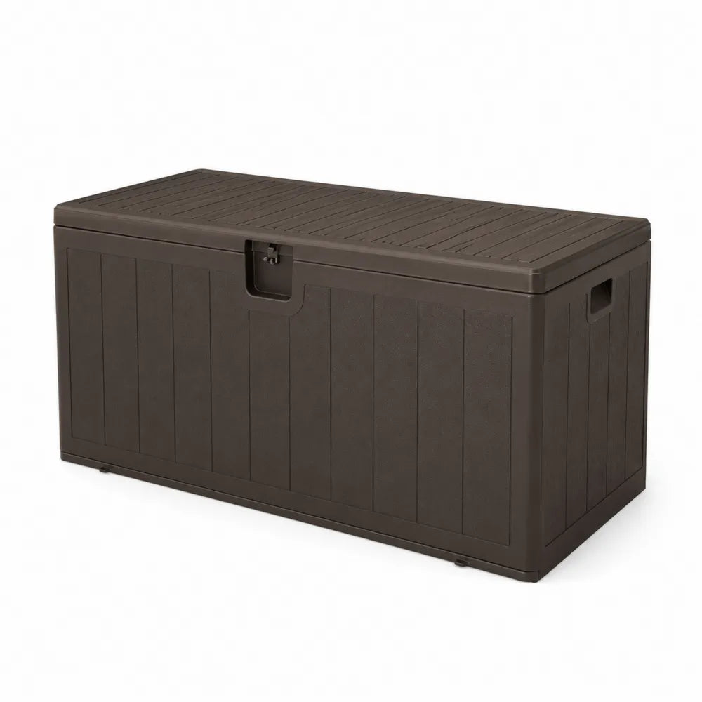 Kunststoff-Aufbewahrungstruhe Polypropylen Braun 120 cm x 45 cm x 55 cm