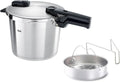 6 L, Fissler Vitaquick Premium/snelkookpan 6 L, Ø 22 cm m. inzetstuk, 2 kookstanden