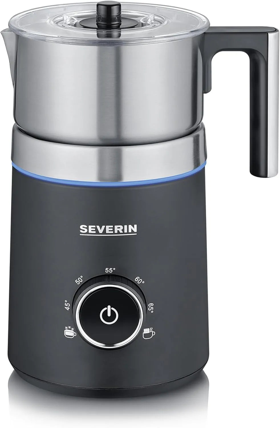 Severin SM 3586 inductiemelkopschuimer Spuma 700 ca. 500 W met 500 W, 700 ml, RVS en zwart