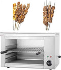 Inbouwoven, 4000 W, verstelbaar rooster RVS met verwijderbare oliebak voor pizza, braden, kip