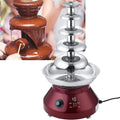 Chocoladefontein machine met 230 W en 0-110 °C, temperatuurinstelling van 0 tot 110 °