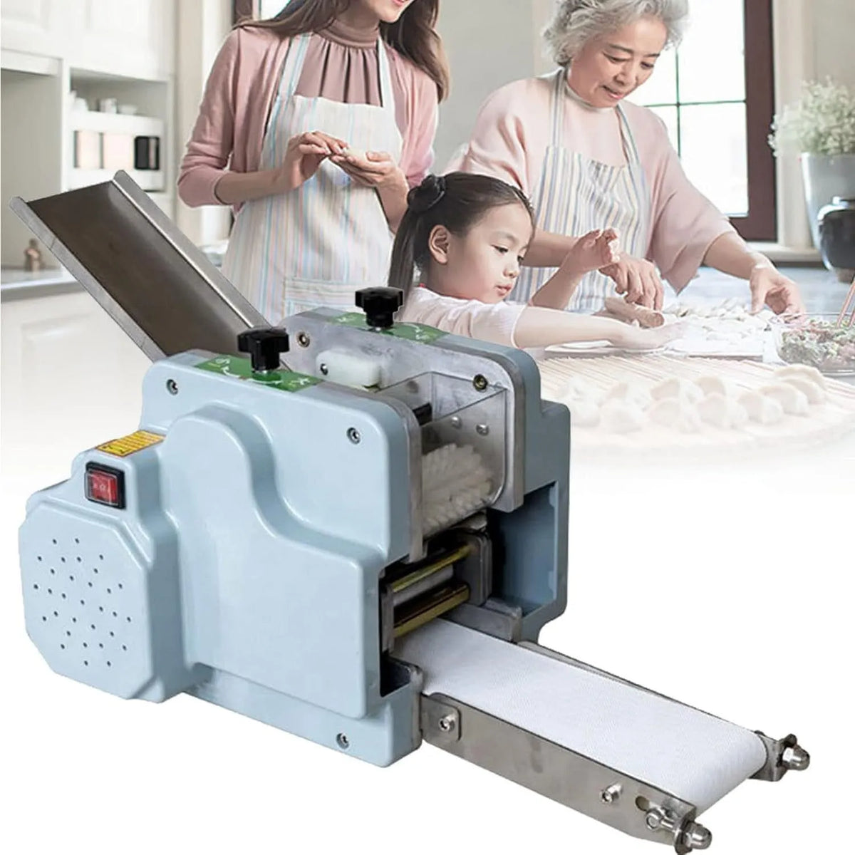 Dumpling Wrapper Machine met 55 x 32 x 32 CM, 110 V, 120 W en 24 uur