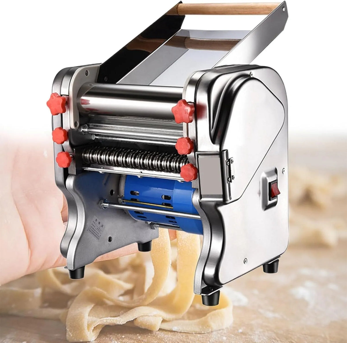 Machine FKM200 met automatische pastamachine, spaghettimachine voor privé- en commercieel gebruik FKM200, roestvrij stalen pastamachine