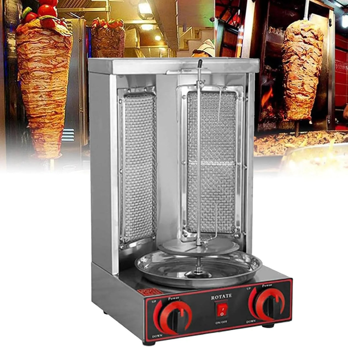 Inbouwoven, 17 lbs Capaciteit, Kip Kookmachine met 2 Branders