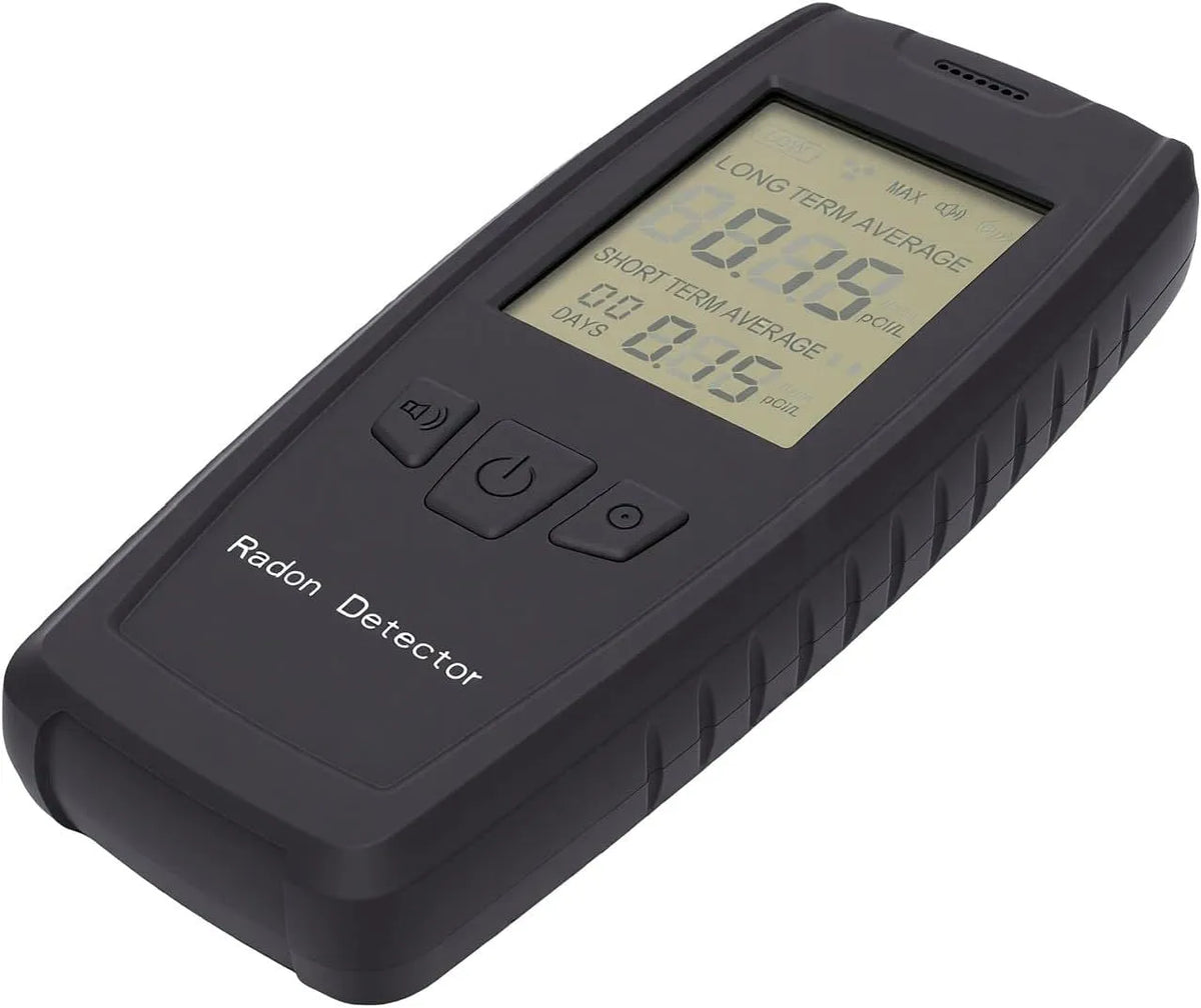 Radonmeter, Luocute, 1 Uur Detectie, LCD Scherm, Langdurige en Korte Termijn Monitoring, voor Thuis Kantoor School Hotel, 0-270pCi/L