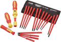 Draper XP1000 19-delige precisie-schroevendraaierset XP1000 met rood en geel