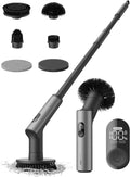 Elektrische schrobborstel met 91 cm, 125 cm, 240 RPM, 300 RPM, 360 RPM en digitaal display