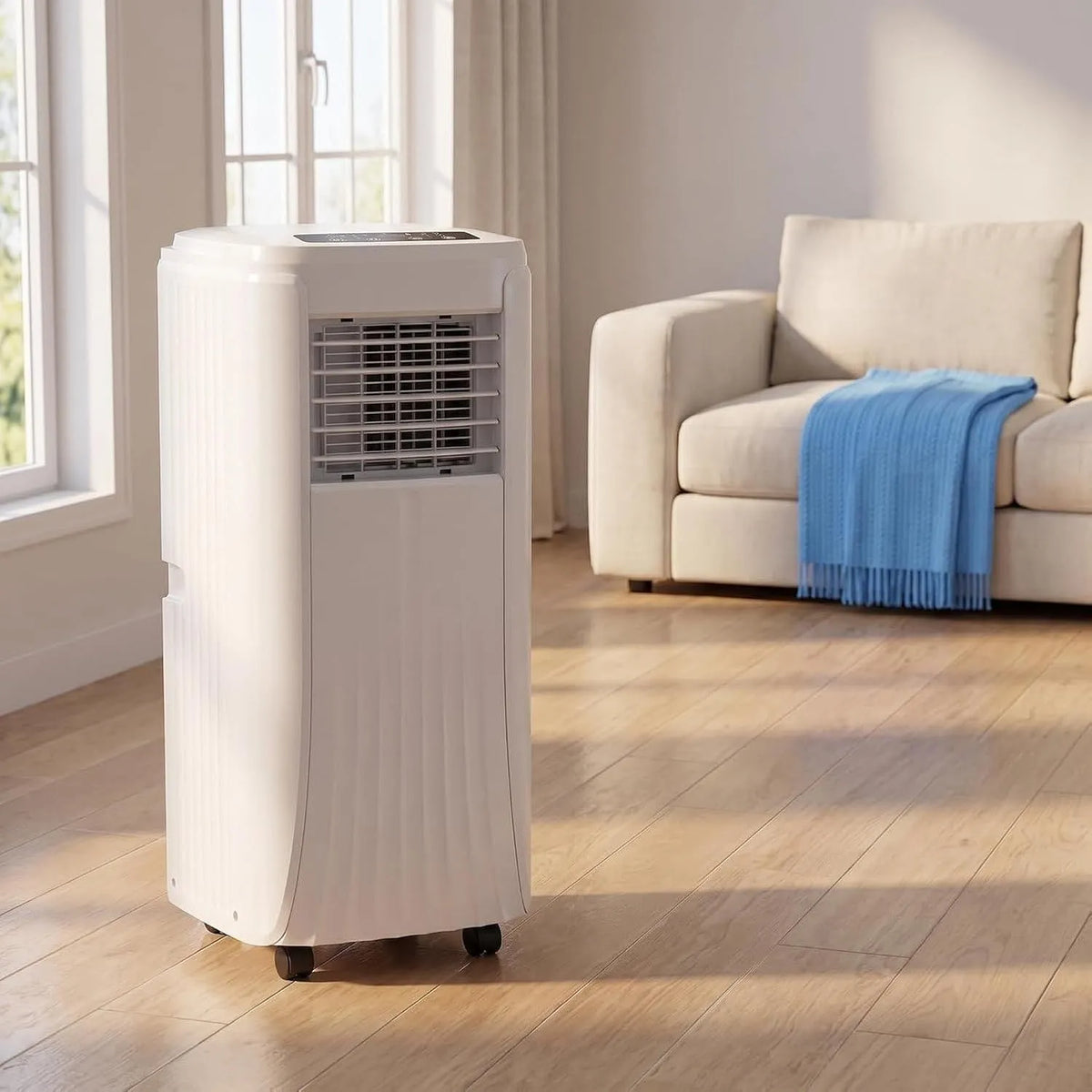 Mobiele airconditioner, Draagbare Airconditioner 12000 BTU, 3 Ventilatiestanden, Style 3, 7000 BTU, Mobiele vrijstaand Airco Eenheid, Digitale