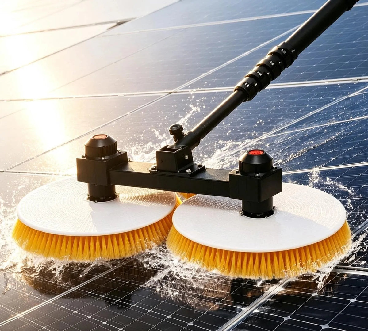 Machine, voor zonnepanelen bereik 3, 7,5 m, Reinigingsmachine