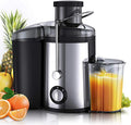 Centrifugale sapcentrifuge van 800 W met een vulopening van 65 mm breed met 800 W, 450 ml, 1600 ml, RVS en zwart
