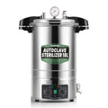 Stoomsterilisator, 18 liter, temperatuur en tijd, instelbaar, autoclaaf, elektrische autoclaven, hogedruk-stoomsterilisator