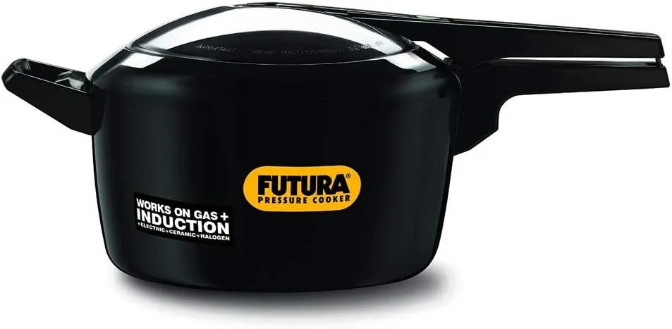 Snelkookpan, model IFP50, Hawkins Futura 5 liter snelkookpan, zwart IFP50, hard geanodiseerd binnendeksel