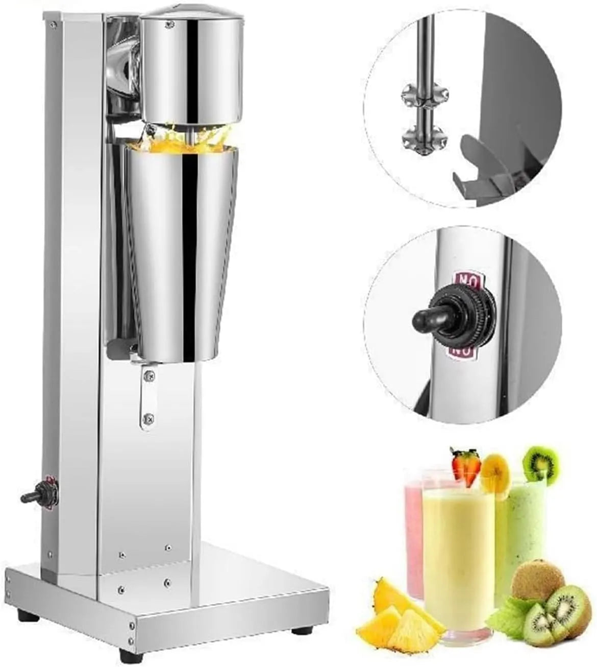 Blender met 800 Ml, 180 x 180 x 530 mm, 62 x 90 x 170 mm, 20,9 inch, 6,7 inch en RVS