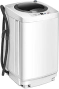 Wasmachine met 3,5 kg, 240 W, 6 programma's, digitaal display en wit