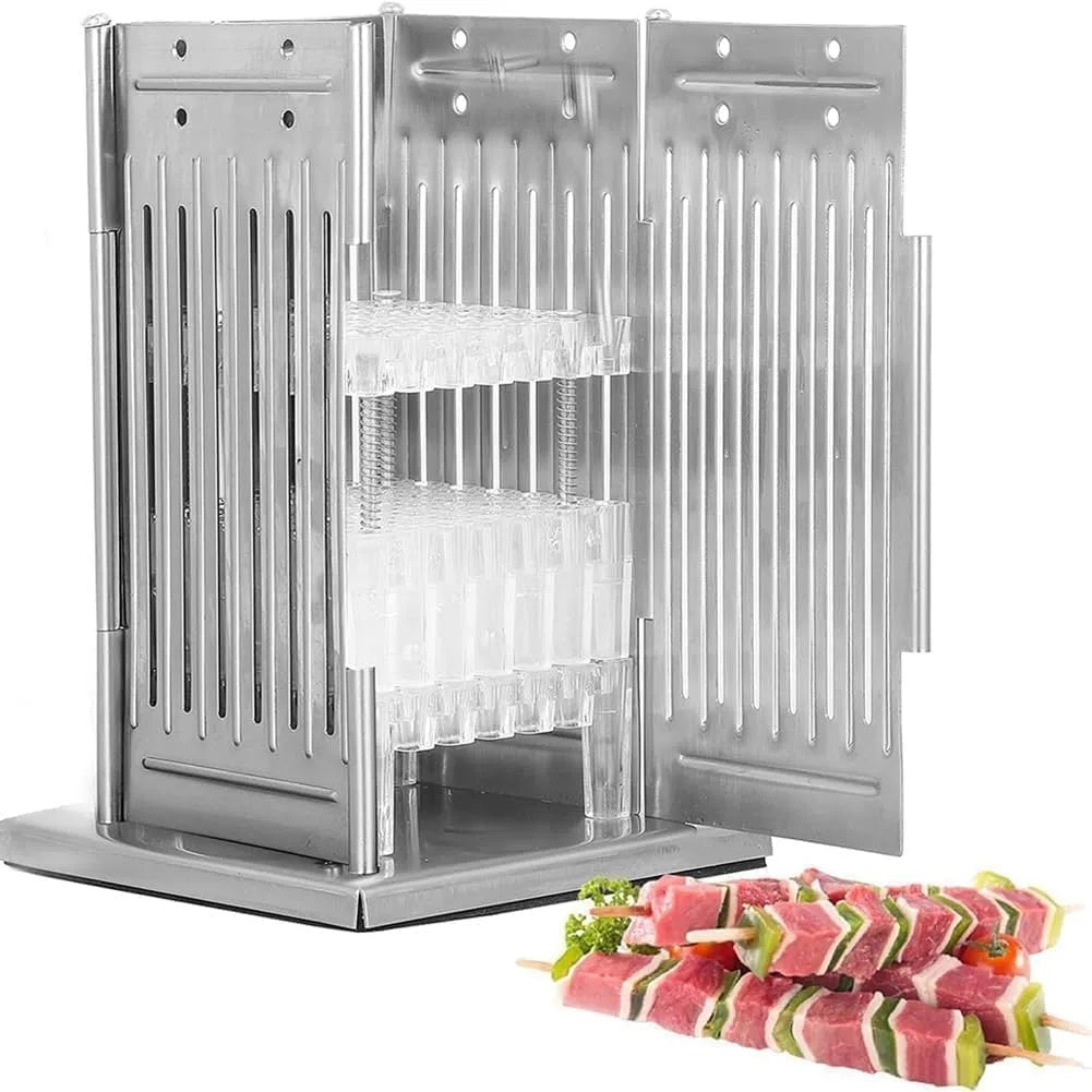 Barbecue met 16 x 16 x 22 cm, 66 inch, RVS en zilver, De Spiesmachine van het roestvrij staalvlees
