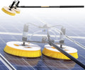Robot, dubbele kop-reinigingsrobot voor efficiënt onderhoud van zonnepanelen.