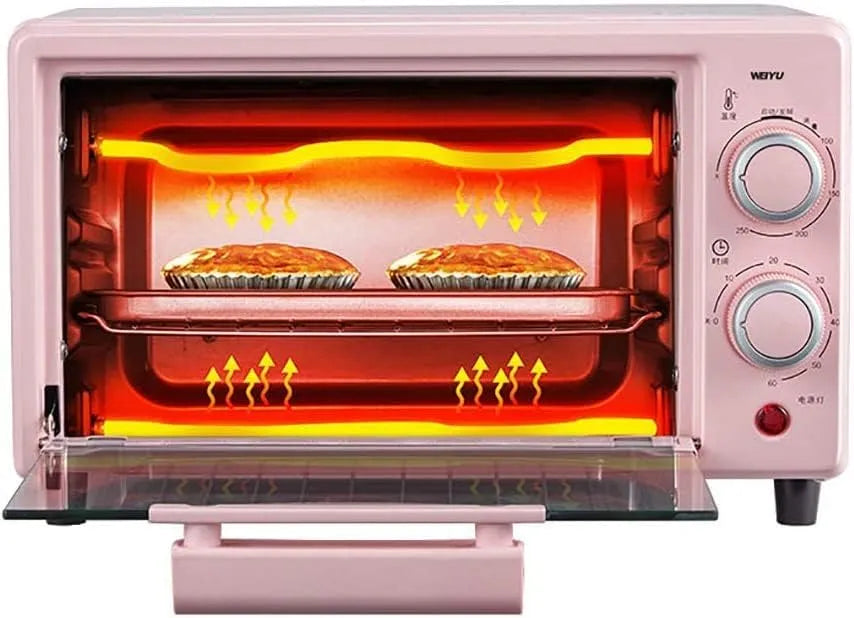Inbouwoven met 10L, 325 x 238 x 200 mm, 220V, 800 W, 60 minuten, 0-250°C, 24 uur en timer
