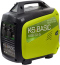 Generator, 2000 W, 2 x 16 A 230 V stopcontacten, geluidsarm lichte benzine-generator, ECON-modus, compact., KSB 22i S Inverter-generator