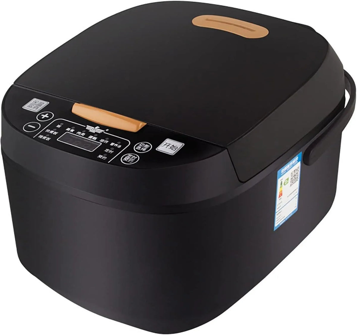 Slowcooker met 5l, 24 Uur en zwart, 5l Rijstkoker Multicooker Antiaanbak Rijstkoker 24