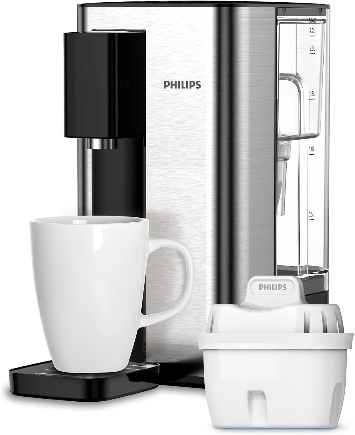 Waterkoker, Philips ADD5906S, 3 vooraf ingestelde programma's, 2,2 l capaciteit