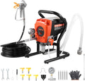 900 W, machine, 3300PSI hoge druk, VEVOR, Airless verfspuit, reinigingsborstel, slang, verlengstang