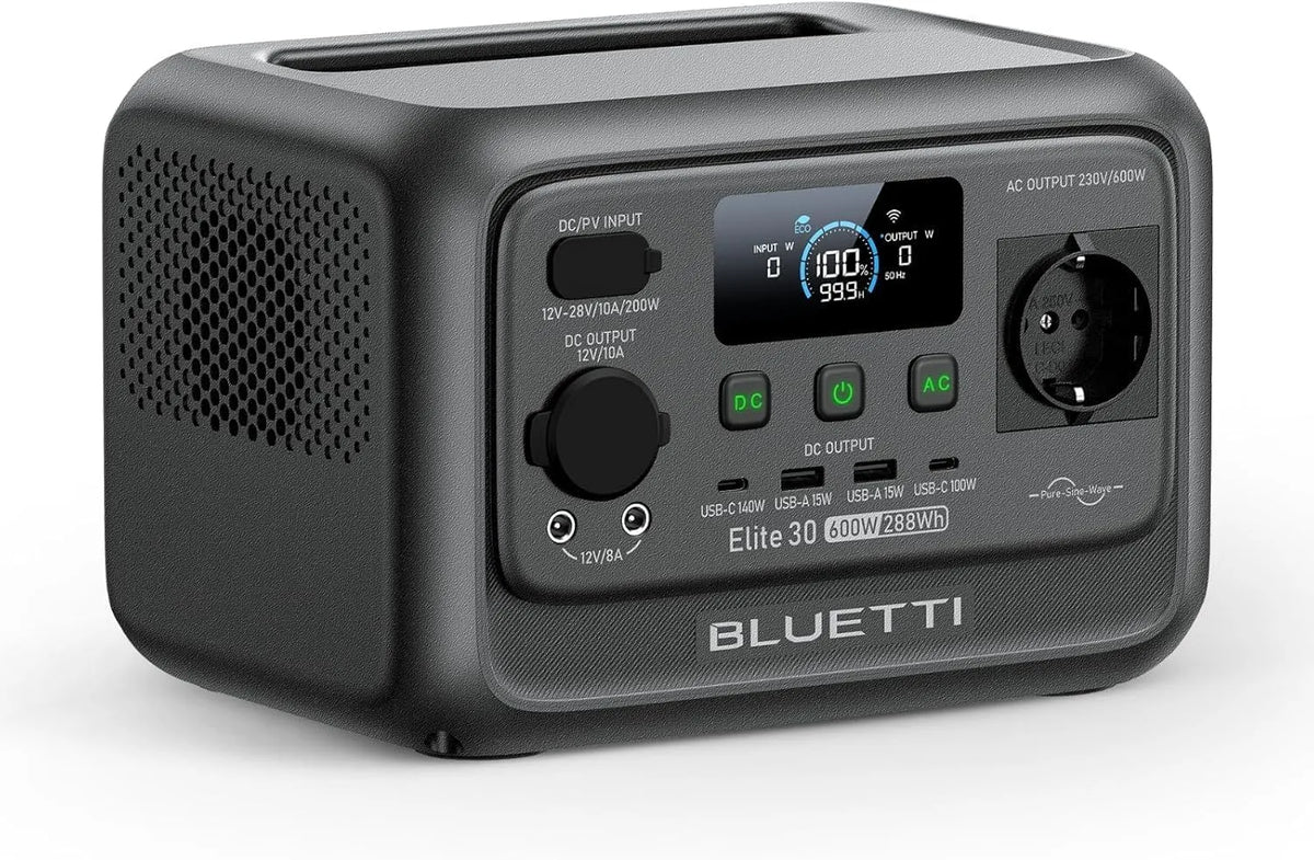 BLUETTI, Draagbaar powerstation, Elite 30, 288Wh, 70 minuten, 1500 W
