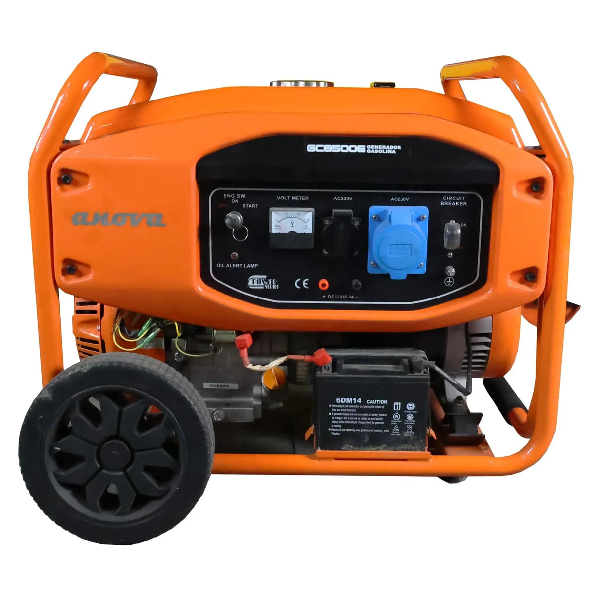ANOVA Stroomgenerator op benzine met 8500 W, 28 l, 110 kg en voor bouwplaats en werkplaats