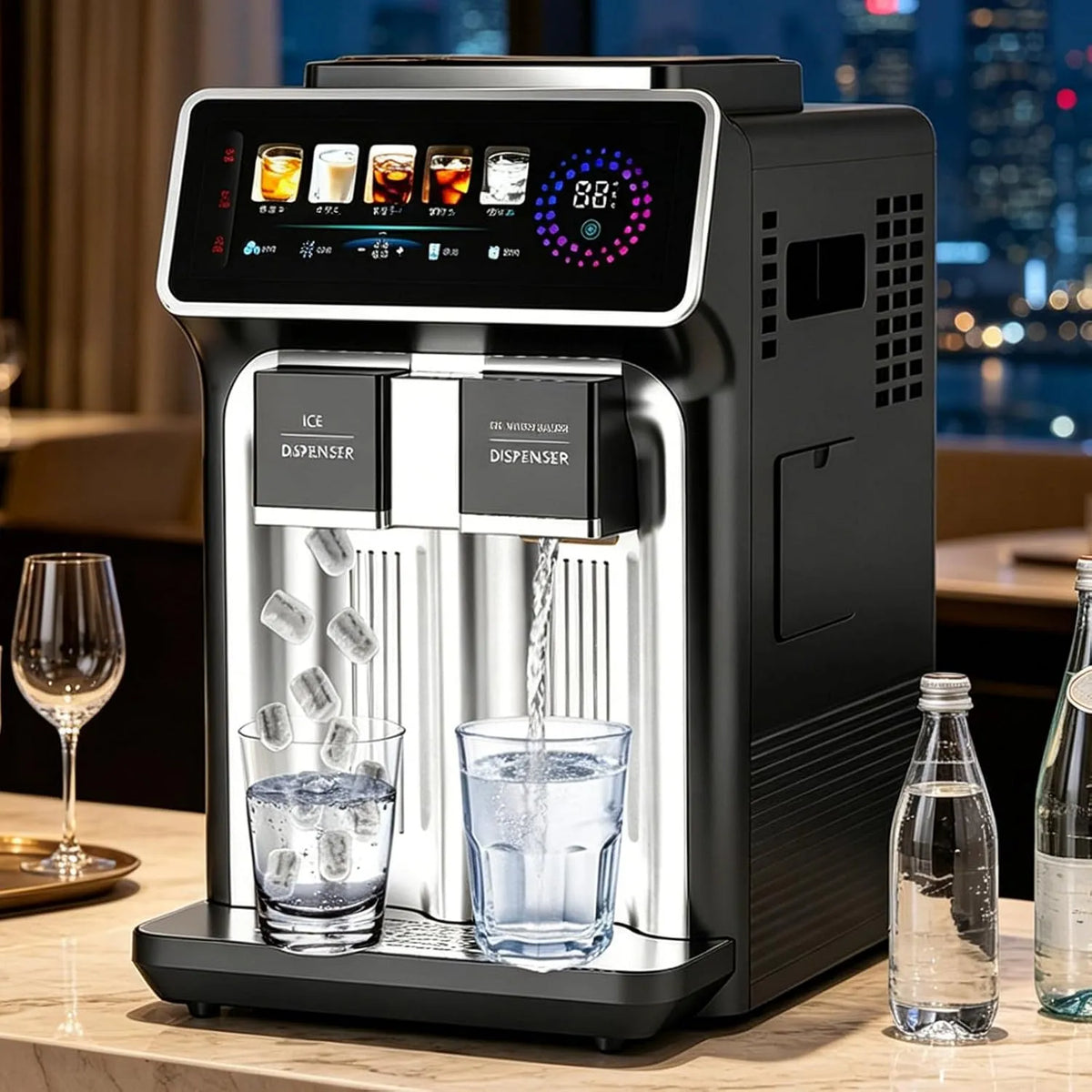 Machine met 3-in-1, 460 x 300 x 470 mm, 590 x 430 x 605 mm, 120 W, 1–12 uur, 1,5 l, 24 uur en waterreservoir
