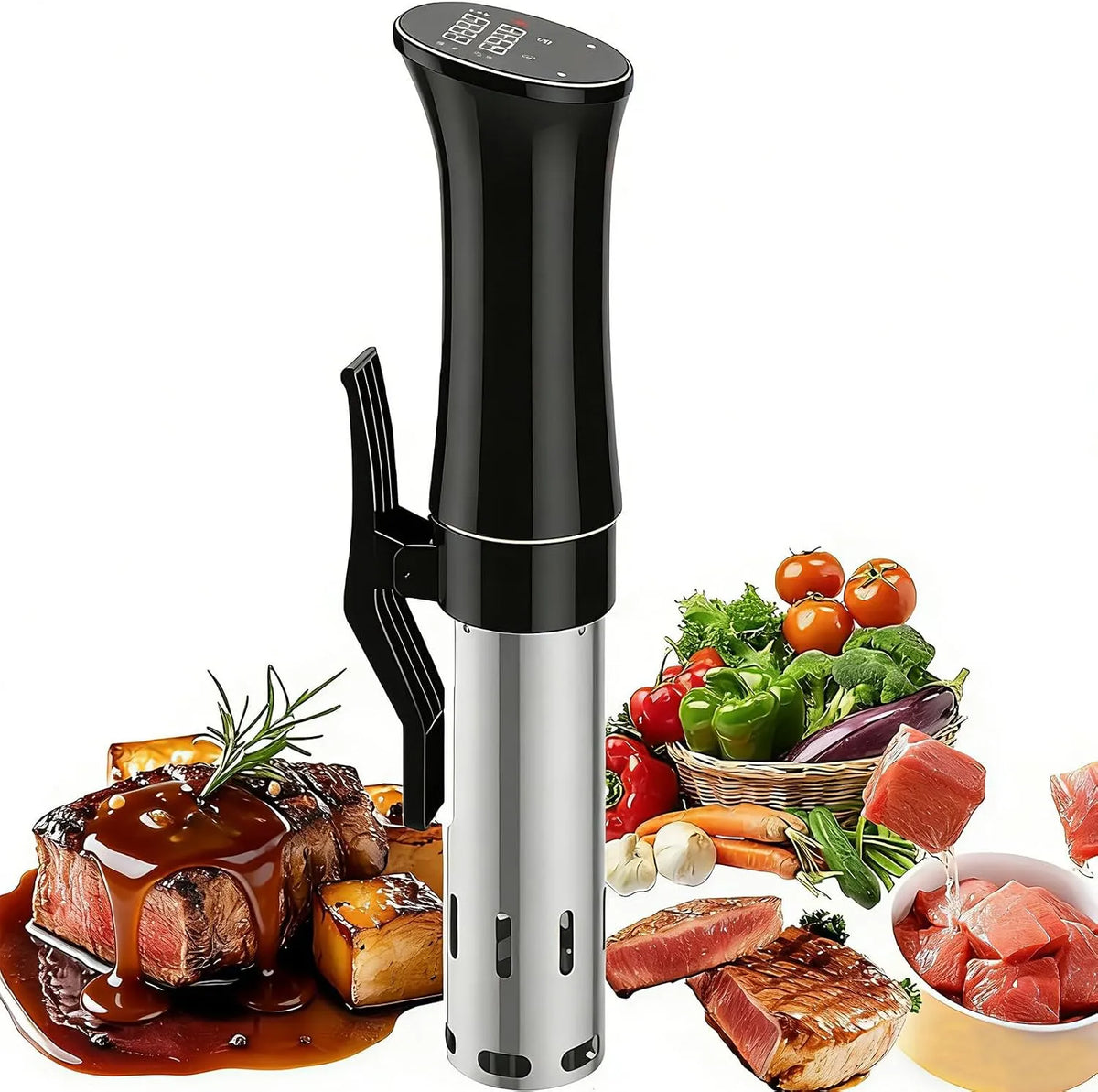Machine, 1100 W, 0,5 °C, 145 mm, 65 mm, Aanraakbediening, digitaal display