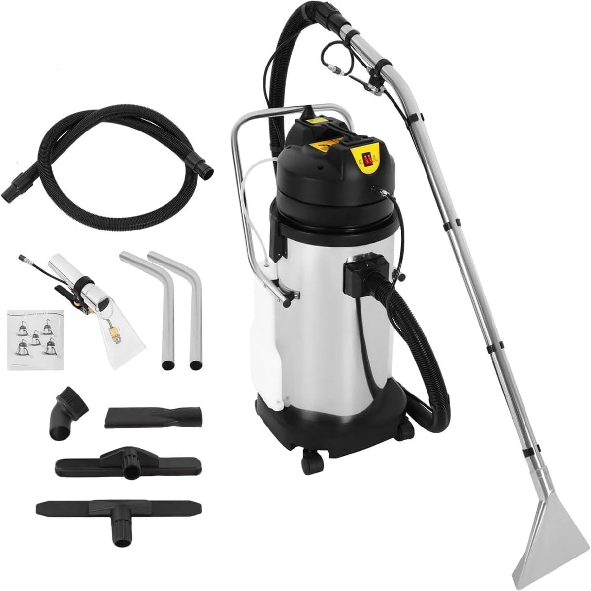 Machine, 3-In-1, Tapijtreinigingsmachine Voor Het Grondig Reinigen Van Stof 30L, Vloerborstel, Afzuiginstallatie, Draagbare Nat-Droog