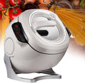 Automatische wokpan van 6 liter met 360° rotatie met 2000 W, 110V, aanraakbediening en RVS
