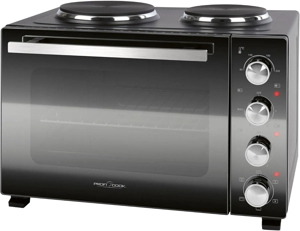 Inbouwoven met 90 °C, 230 °C, regelbare thermostaat en RVS