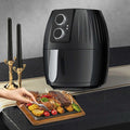 Airfryer, ruimtebesparend ontwerp met timerregeling, geluidsarm, energiezuinig, olievrij/Nero Stabilize