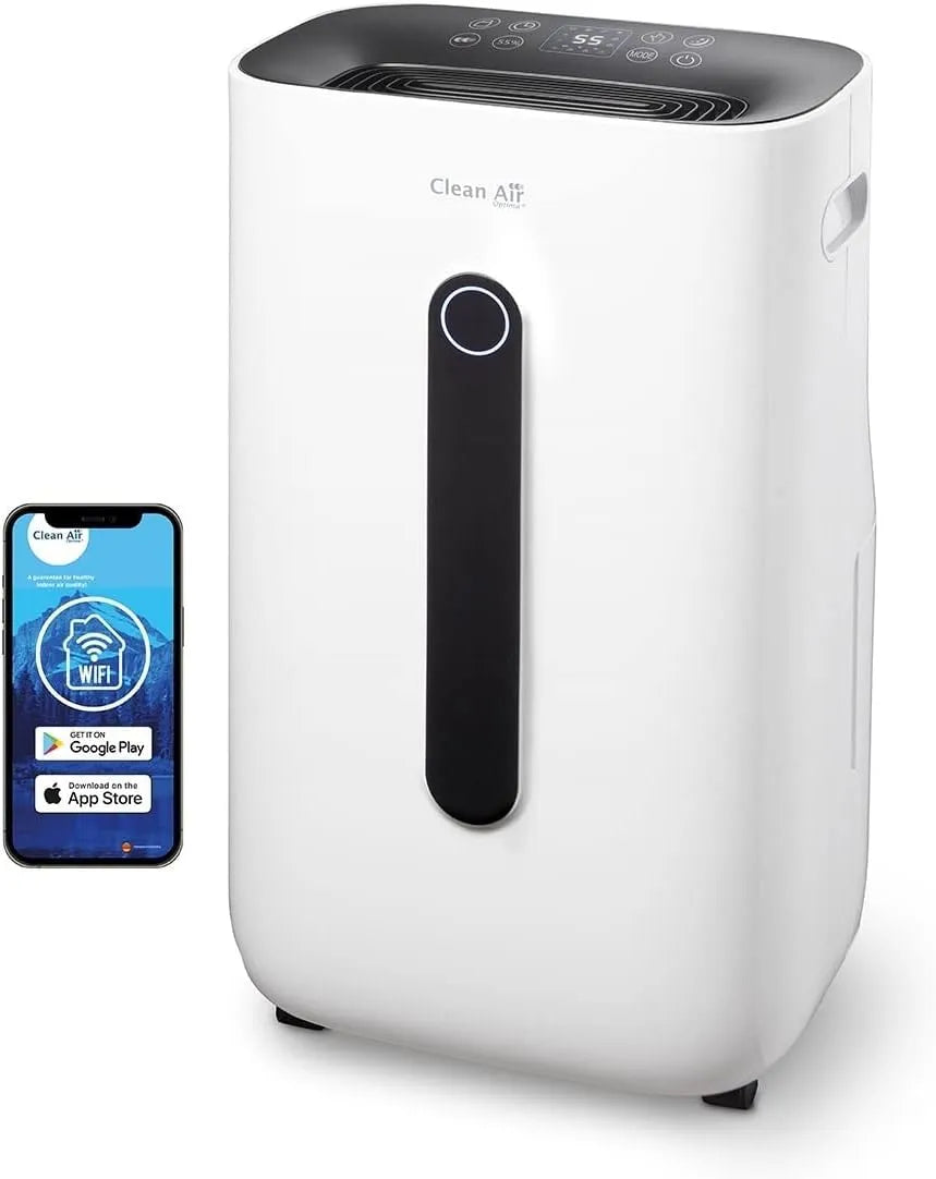 Luchtontvochtiger CA-705 met 50m2, 30°C, app-bediening, HEPA-filter en ontvochtigingsfunctie