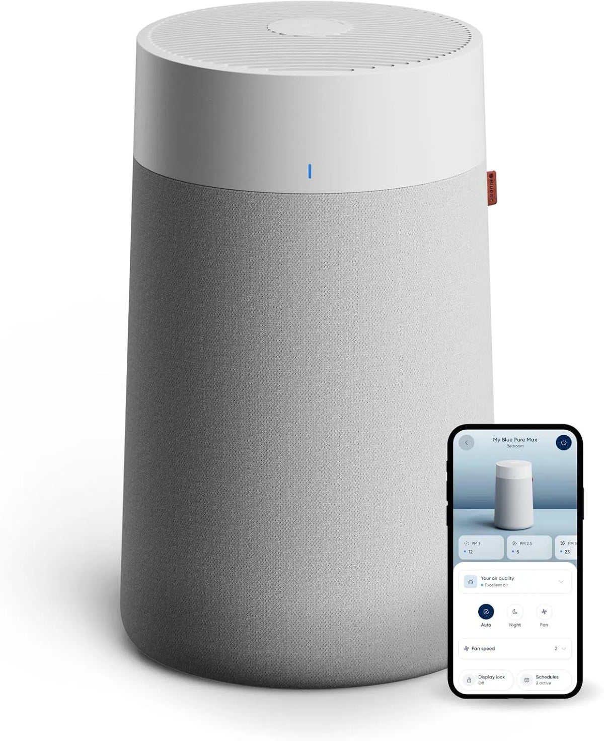 Luchtreiniger, reinigt 172m2 in één uur, HEPASilent Smart Air reiniger voor huisdieren, virus, schimmel, blauw Pure 3350i Max luchtverfrisser