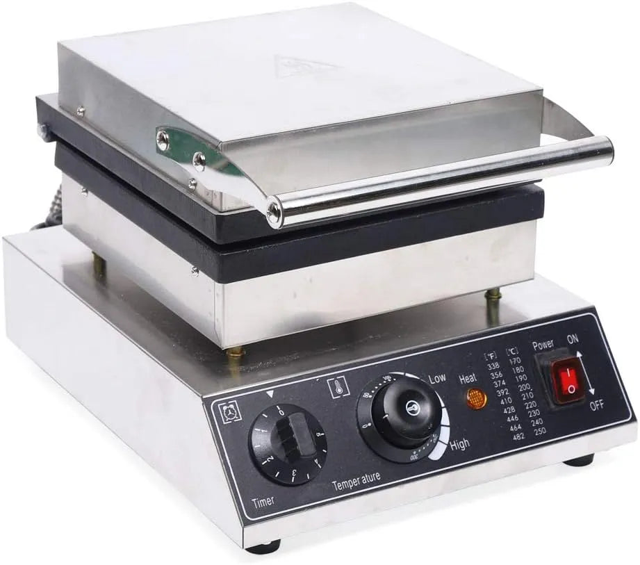 Machine met 2000 W, 10 x 16,5 cm, 24,5 x 24,5 cm, 30 x 36 x 24,5 cm, 45 x 35 x 30 cm, 50-300°C, RVS en aluminium