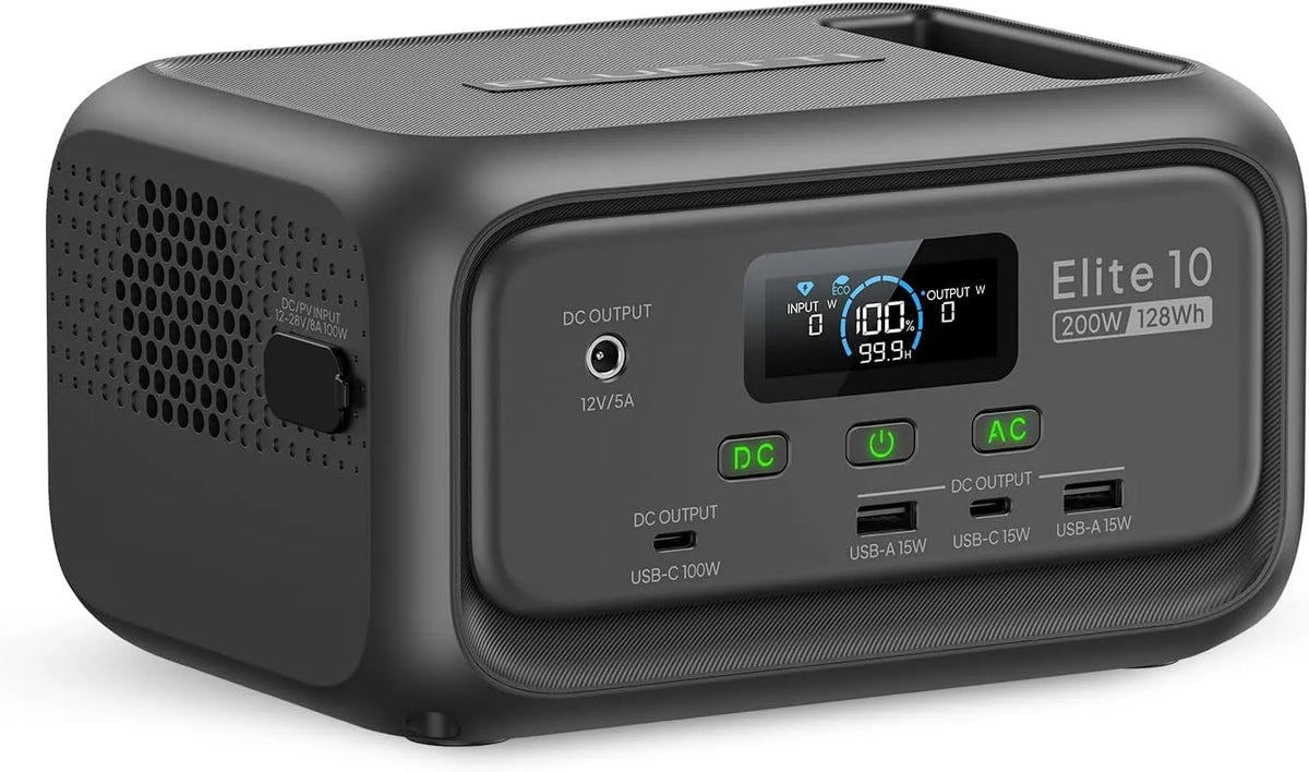 BLUETTI, Draagbaar powerstation, Elite 10, 128Wh, LiFePO4-batterij