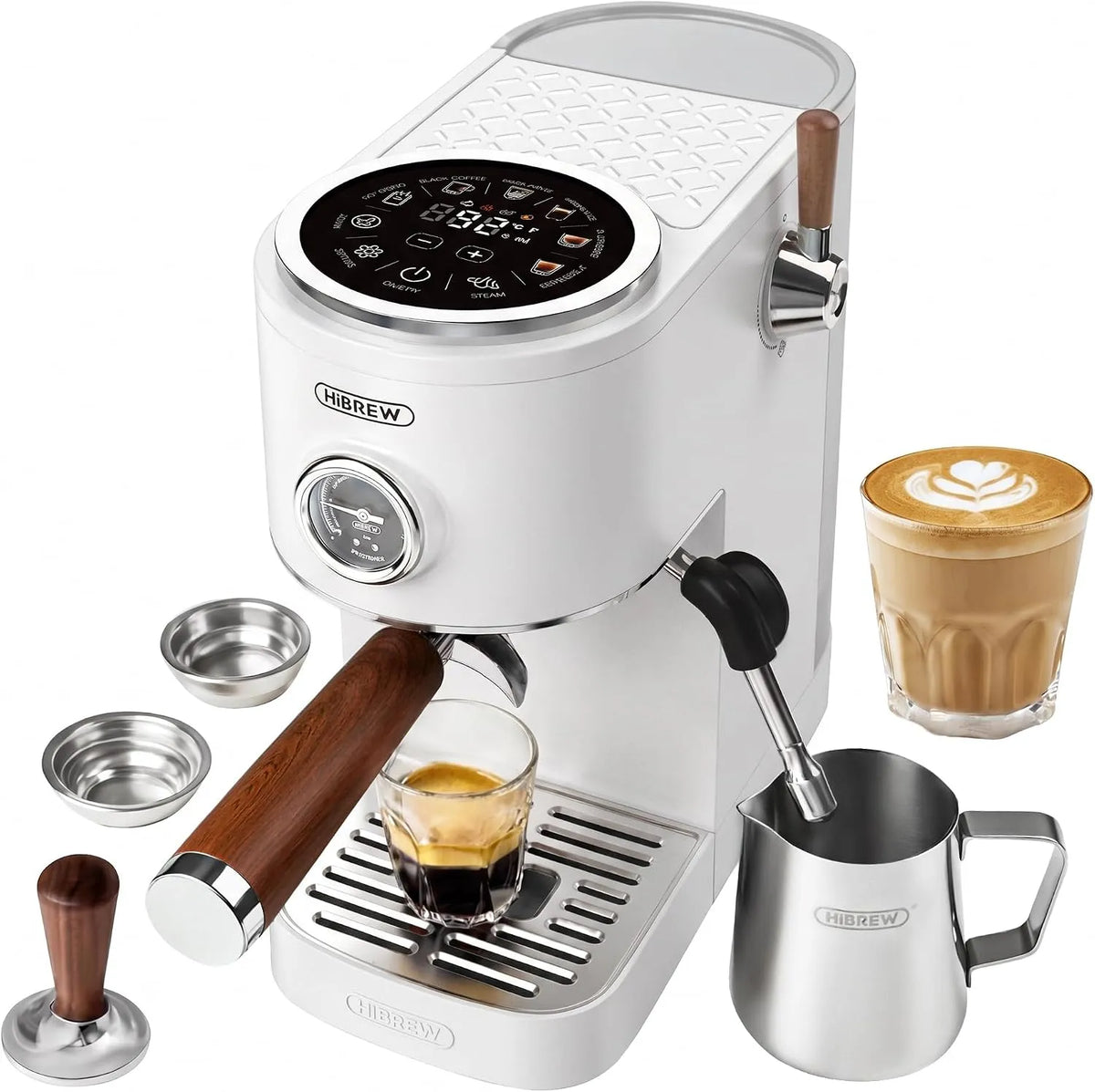 Espressomachine, filterhouder 58 m, wit