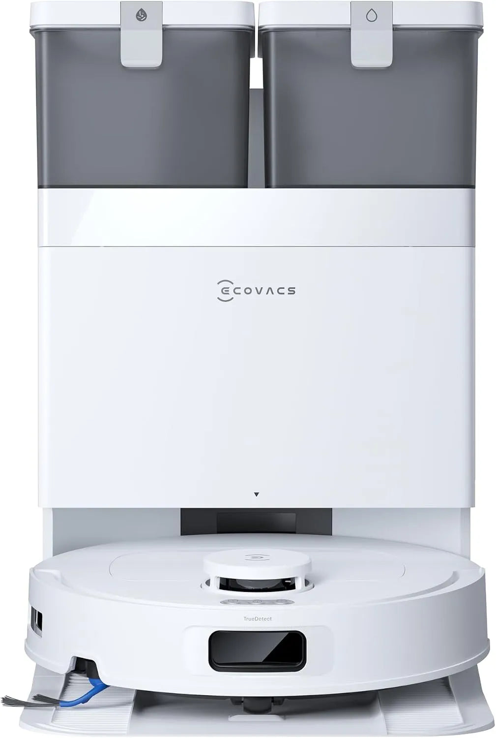 Ecovacs Robotstofzuiger T30e met 20.000 Pa, 75 °C, 9 mm, 5 cm, 96 m2, 8 minuten, 20 mm en intelligente navigatie