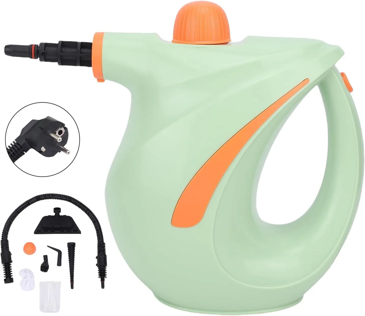 Stoomreiniger, mobiele uitvoering van 1200 W stoomreiniger, 700 ml watertank Stoomreinigingsmachine op hoge temperatuur, huismeubilair keukenauto