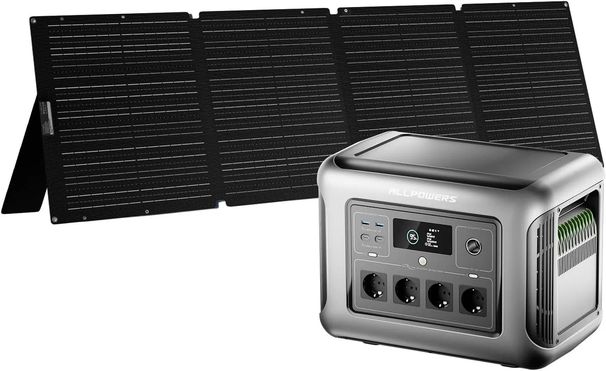 Draagbaar powerstation, R1500, LiFePO4-accu, 1056 Wh, 1 uur, 1600 W, 3200 W, LiFePO4-batterij