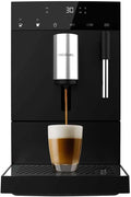 Espressomachine, 1350 W, 19 bar, 150 g koffiebonenreservoir met molen en 1,1 l water, thermoblock-systeem