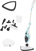 Stoomreiniger, 1500 W, 10-in-1, 2 Pads Blauw, reiniger Vloer Tapijt Raamwasmachine Handstomer met 2