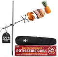 Barbecue, 110-240V, De KANKA GRILL: voor zwaar gebruik Rotisserie Grill, thuis + draagbaar, buiten. Elektrische motor werkt