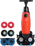Vloerreiniger met 1,2 uur, 43 cm, 120 minuten, 3 uur, geluidsarme werking en rood