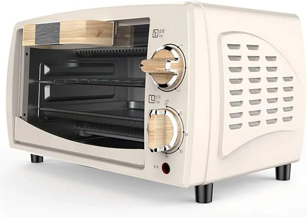 Inbouwoven met 10L, 260 x 205 x 171 mm en 800 W, Mini Elektrische Oven Thuis Multifunctionele Volautomatische
