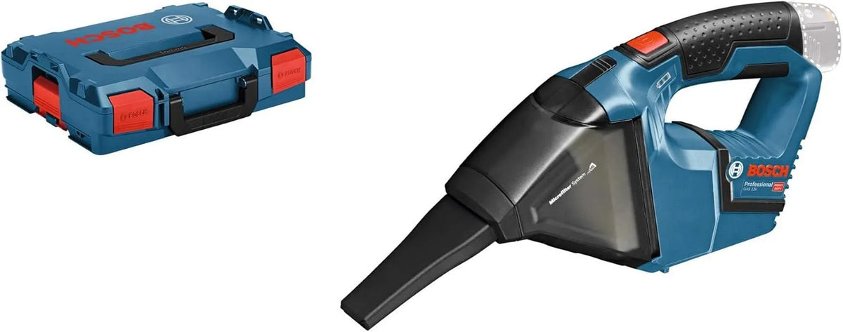 Lader, Bosch Professional, zonder accu's en oplader, in L-BOXX 102, spleetzuigmond, 12V
