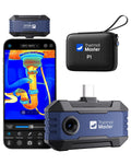 Camera P1 met grijs, blauw, oranje en voor iPhone 15/16 en Android Super Resolutie 320 x 240, P1 Warmtebeeldcamera