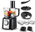 Keukenmachine, 2 l, 800 W, 6-in-1 keukenmachine, multifunctioneel, voedselverwerker, hakmolen, mixer
