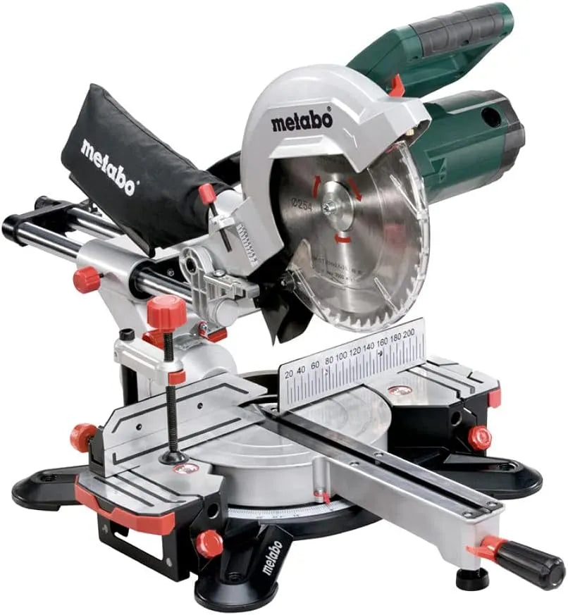 Zaag, Metabo x92, max. zaagbreedte 90°/45° 92/47 mm, max. zaagdiepte 90°/45° 305x92 mm, led-werklicht 602540000, met trekfunctie, incl.